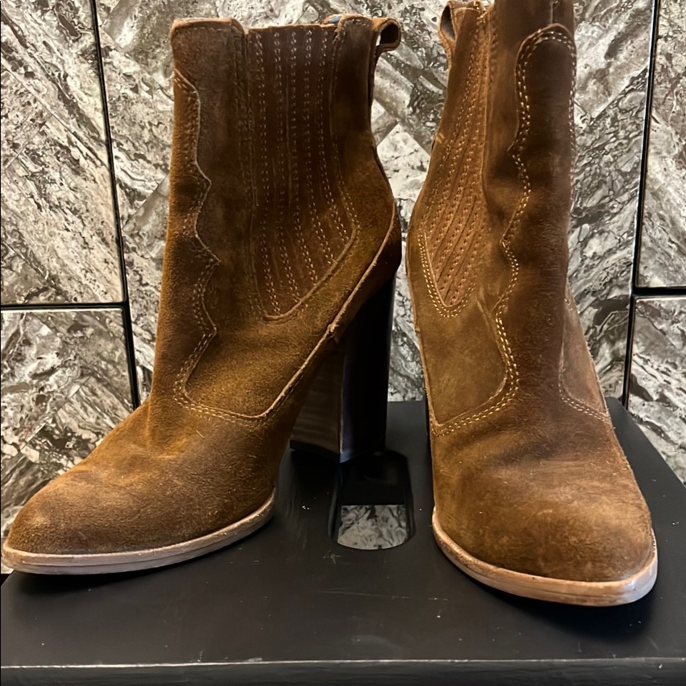 Dolce Vita Brown Suede Ankle Boots